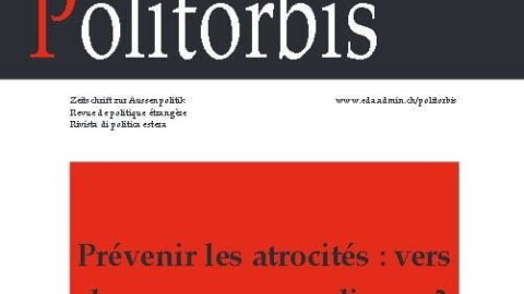 Cover of Politorbis magazine, #68, issue on Preventing Atrocities