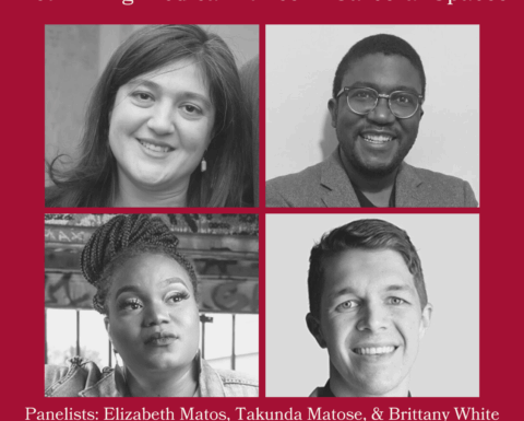 March 10 event flyer with title of event and headshots of speakers