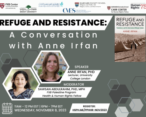 Refuge and Resistance: A Conversation with Anne Irfan webinar flier