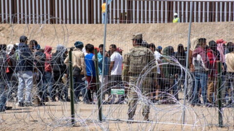 Juarez, Mexico: Migrants, mainly from Venezuela, seek asylum before Title 42 ends at Mexico-US border (May 13, 2023). Seeking safety, hope, and a better future. Photo by David Peinado Romero.