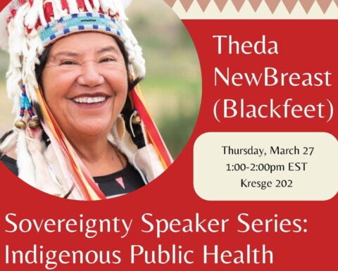 The NewBreast (Blackfeet). Sovereignty Speaker Series.