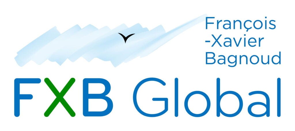 FXB Global logo in blue and green color scheme