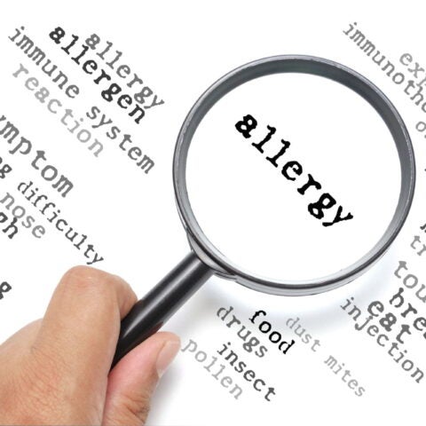 Allergy, health conceptual focus on Allergy. Kenary / Shutterstock.