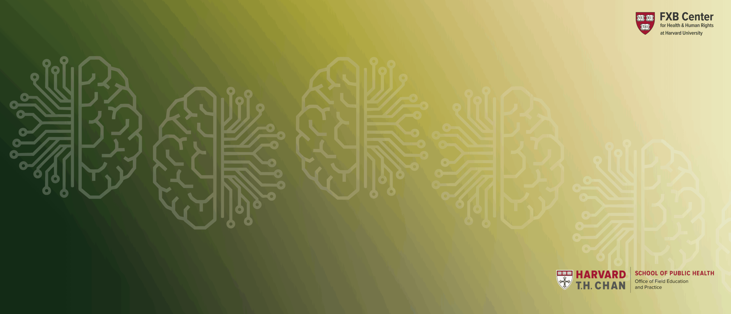 Green background with graphics of brains turning into circuits.