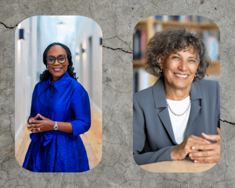 Side by side headshots of Dr. L'Bertrice Solomon, LP.D., JD, MPH, MMSc and Dr. Mary T. Bassett, MD, MPH