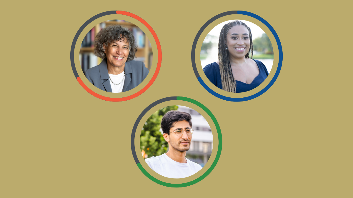 Side by side headshots of Mary T. Bassett, MD, MPH; Brittney Francis, PhD, MPH; Serhat Yildirim, MD, MMSc