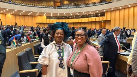 Dr. Brittney Francis, PhD, MPH, while attending the Second Africa-CARICOM Summit in Addis Ababa, September 2025.