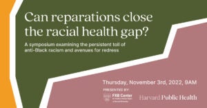 Can reparations close the racial health gap? graphic.