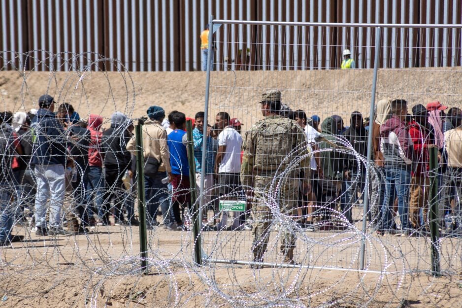 Juarez, Mexico: Migrants, mainly from Venezuela, seek asylum before Title 42 ends at Mexico-US border (May 13, 2023). Seeking safety, hope, and a better future. Photo by David Peinado Romero.